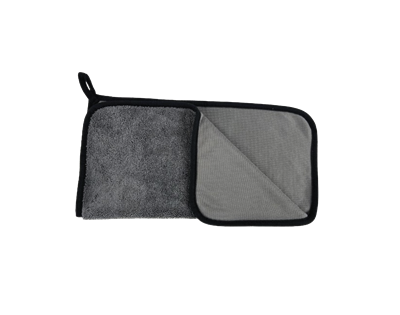 TOWEL 600GR CM40x40 DOUBLE-FACE GRIGIO EKO 01